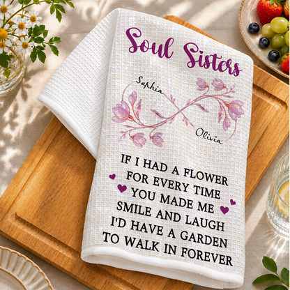 Soul Sisters, Kitchen Towel, Gift For Cooking Lovers - Personalized Kitchen Towel