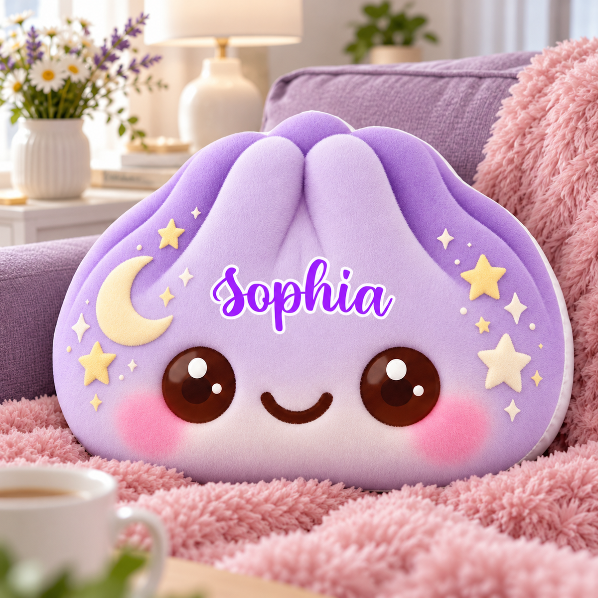 Squishy Dumpling Custom Shaped Pillow - Personalized Kids Gifts Custom Shaped Pillow