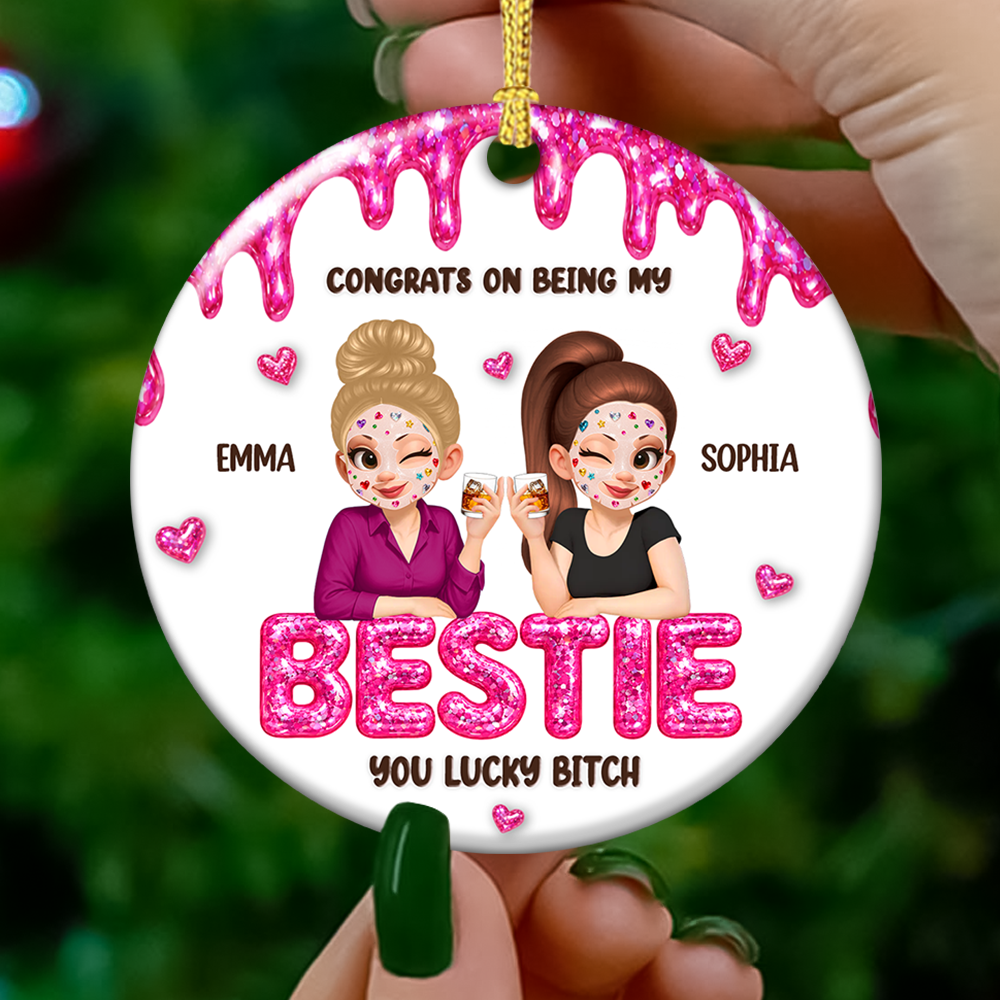 Congrats My Sister Merry Christmas - Real 3D Relief Ornament