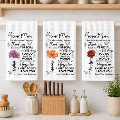 Special Mom Special Love - Personalized Kitchen Towel