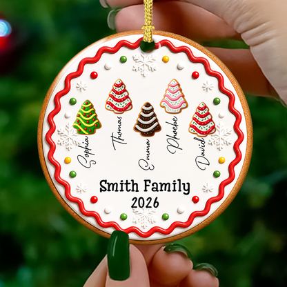 Cookies Ornament Together We Shine Bright This Christmas - Real 3D Relief Ornament