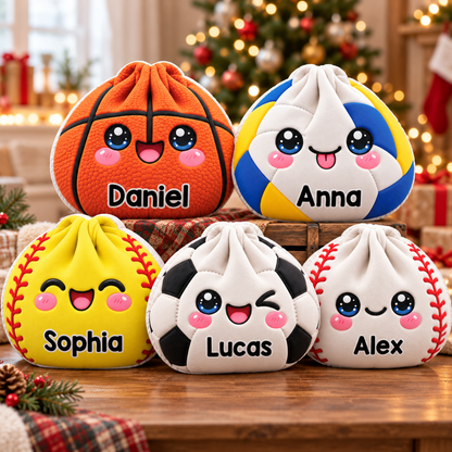 Sports Dumpling Custom Shaped Pillow - Personalized Custom Pillow - Gifts for Kids