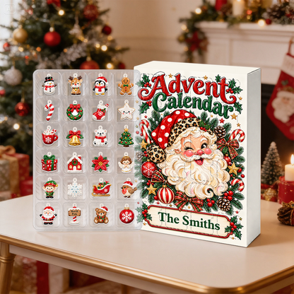 Santa Calendar 2026 - 24 Day Christmas Countdown Box With Cute Figurines - Advent Calendar Box-Box&Acrylic