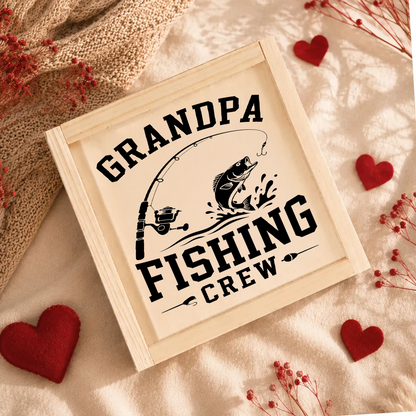 Grandpa Fishing Crew Colorful - Personalized Custom Fishing Lure