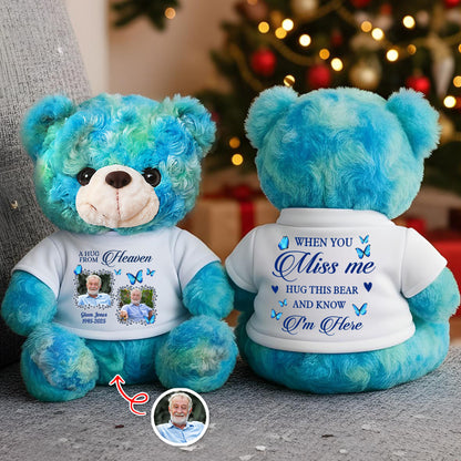 A Hug From Heaven I Miss You - Personalized Custom Teddy Bear Plush
