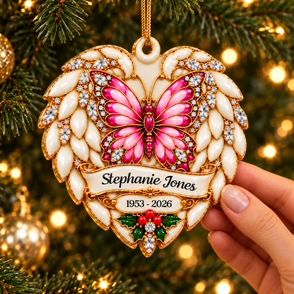 Your Memory Shines Memorial Ornament - Real 3D Relief Ornament