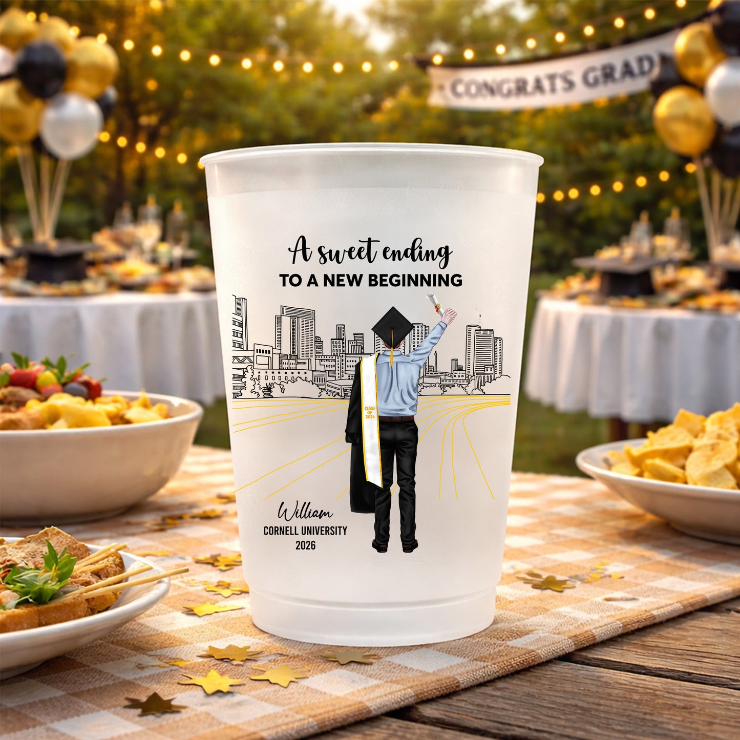 Senior Custom Photo - Personalized Graduation Cups