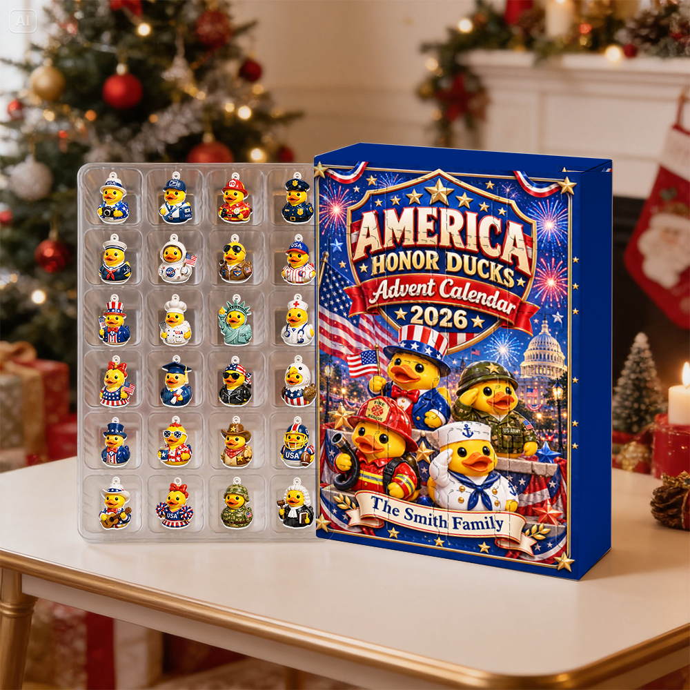 Duck Advent Calendar 2026 24 Day Christmas Countdown Box With Cute Figurines - Advent Calendar Box-Box&Acrylic