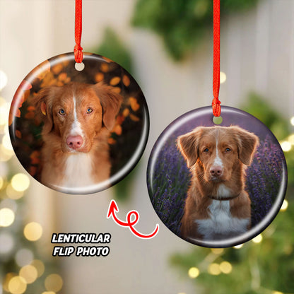 Our Cute Pet - Custom Photo Lenticular Ornaments