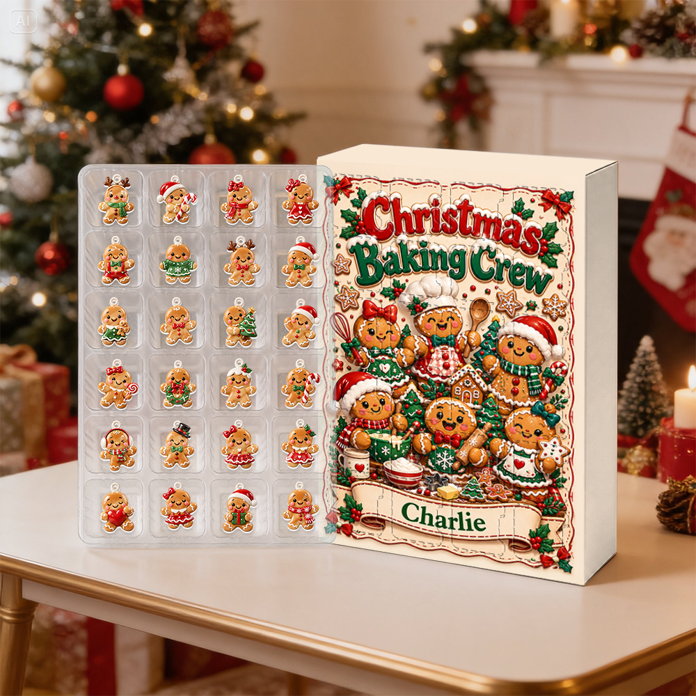 Christmas Baking Crew Advent Calendar 2026 - 24 Day Christmas Countdown Box With Cute Figurines - Advent Calendar Box-Box&Acrylic