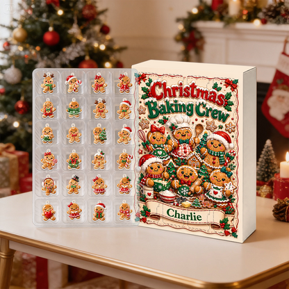 Christmas Baking Crew Advent Calendar 2026 - 24 Day Christmas Countdown Box With Cute Figurines - Advent Calendar Box-Box&Acrylic
