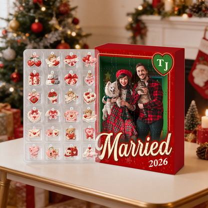 Sealed With A Christmas Kiss Advent Calendar 2026 24 Day Christmas Countdown Box With Cute Figurines - Advent Calendar Box-Box&Acrylic