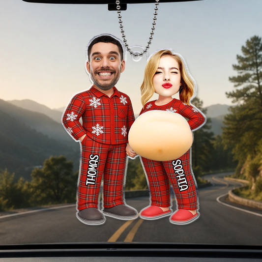 Girl Power New Mom New Dad - Personalized Squishy Acrylic Car Ornament