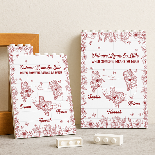 Close At Heart Puzzle - Personalized Rectangle Building Brick