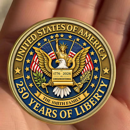 250th Anniversary U.S.A. Commemorative Challenge Coin 1776-2026