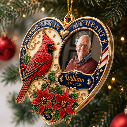 I Am Always With You Memorial Wrapped In Love - Real 3D Relief Ornament 2