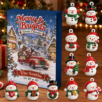 Merry and Brights Advent Calendar 2026 - 24 Day Christmas Countdown Box - Advent Calendar Box-Box&Acrylic