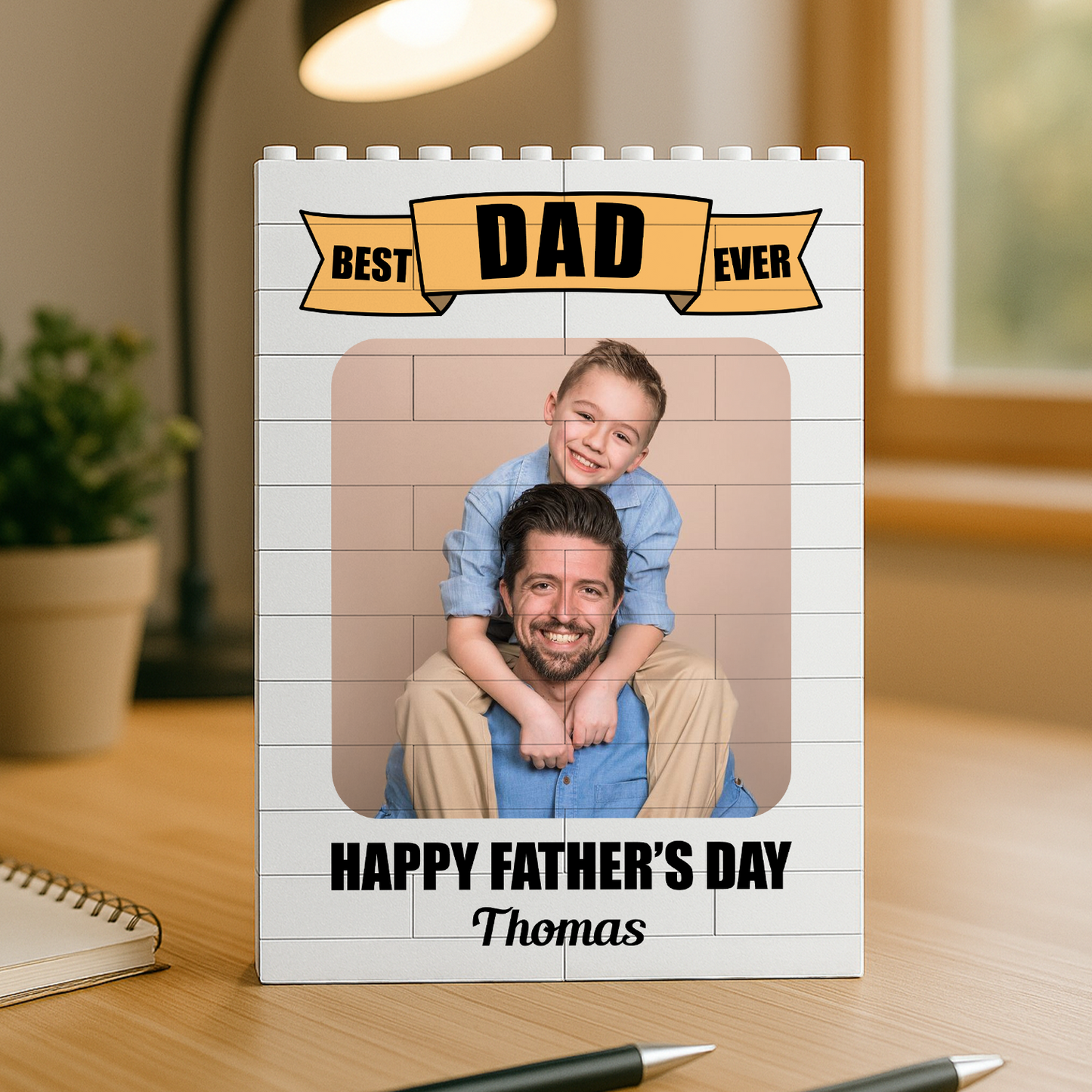 Best Dad Cutsom Photo Building Blocks for Dad - Father's Day Gifts