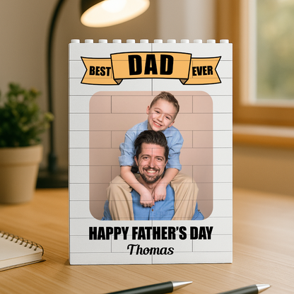 Best Dad Cutsom Photo Building Blocks for Dad - Father's Day Gifts