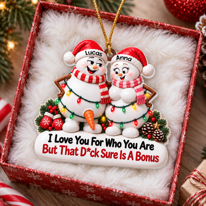 I Love You For Who You Are Ornament - Real 3D Relief Ornament