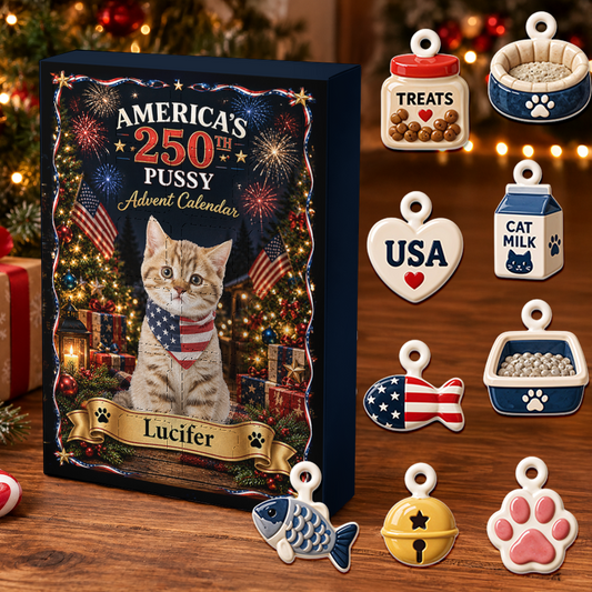 Cat Lovers Advent Calendar 2026 24 Day Christmas Countdown Box With Cute Figurines - Advent Calendar Box-Box&Acrylic
