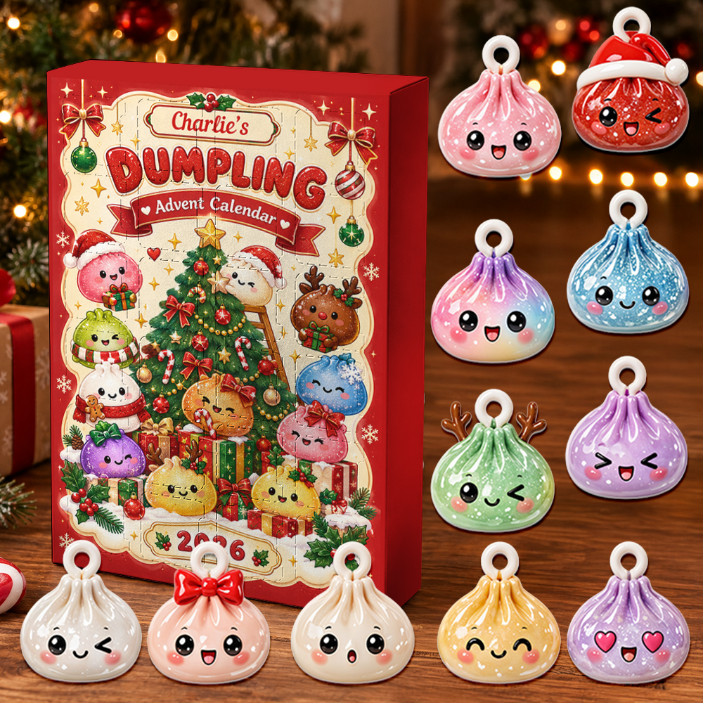 Dumpling Advent Calendar 2026 24 Day Christmas Countdown Box With Cute Figurines - Advent Calendar Box-Box&Acrylic