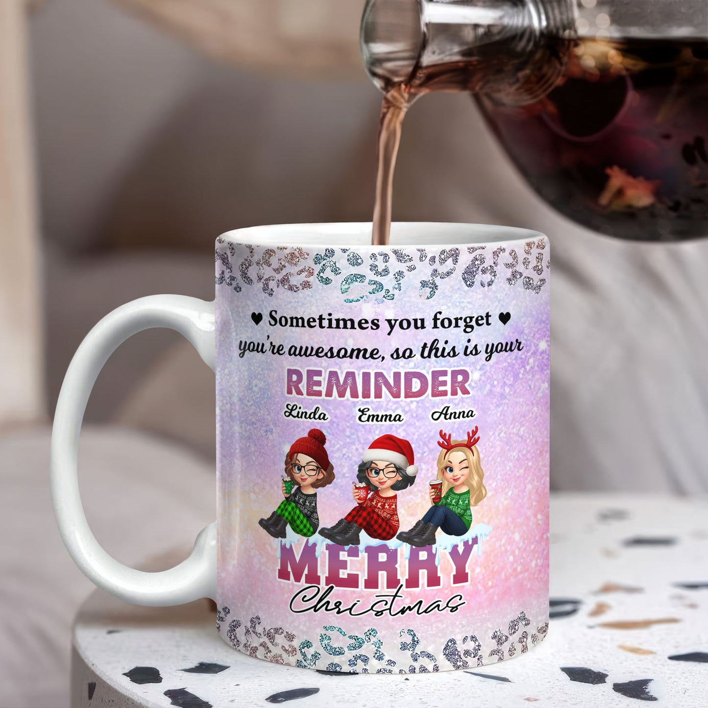 Merry Christmas My Brave - Personalized Custom Coffee Mug - 3D Effect