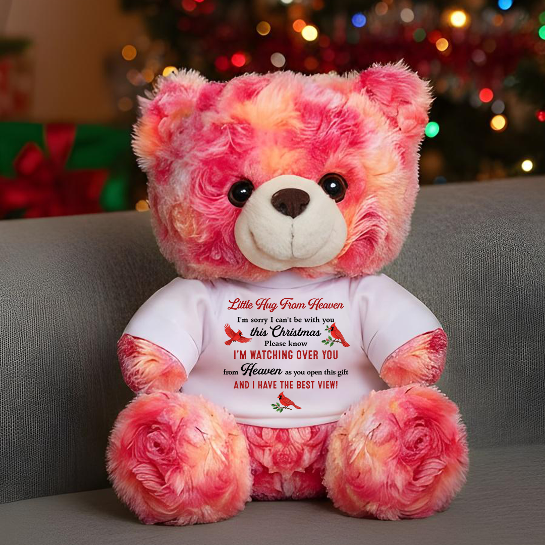 I'm Sorry I Can't Be With You This Christmas. - Personalized Custom Teddy Bear Plush