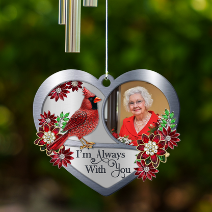 I am Always With You - Personalized Memorial Wind Chime - Custom Suncatcher Wind Chime
