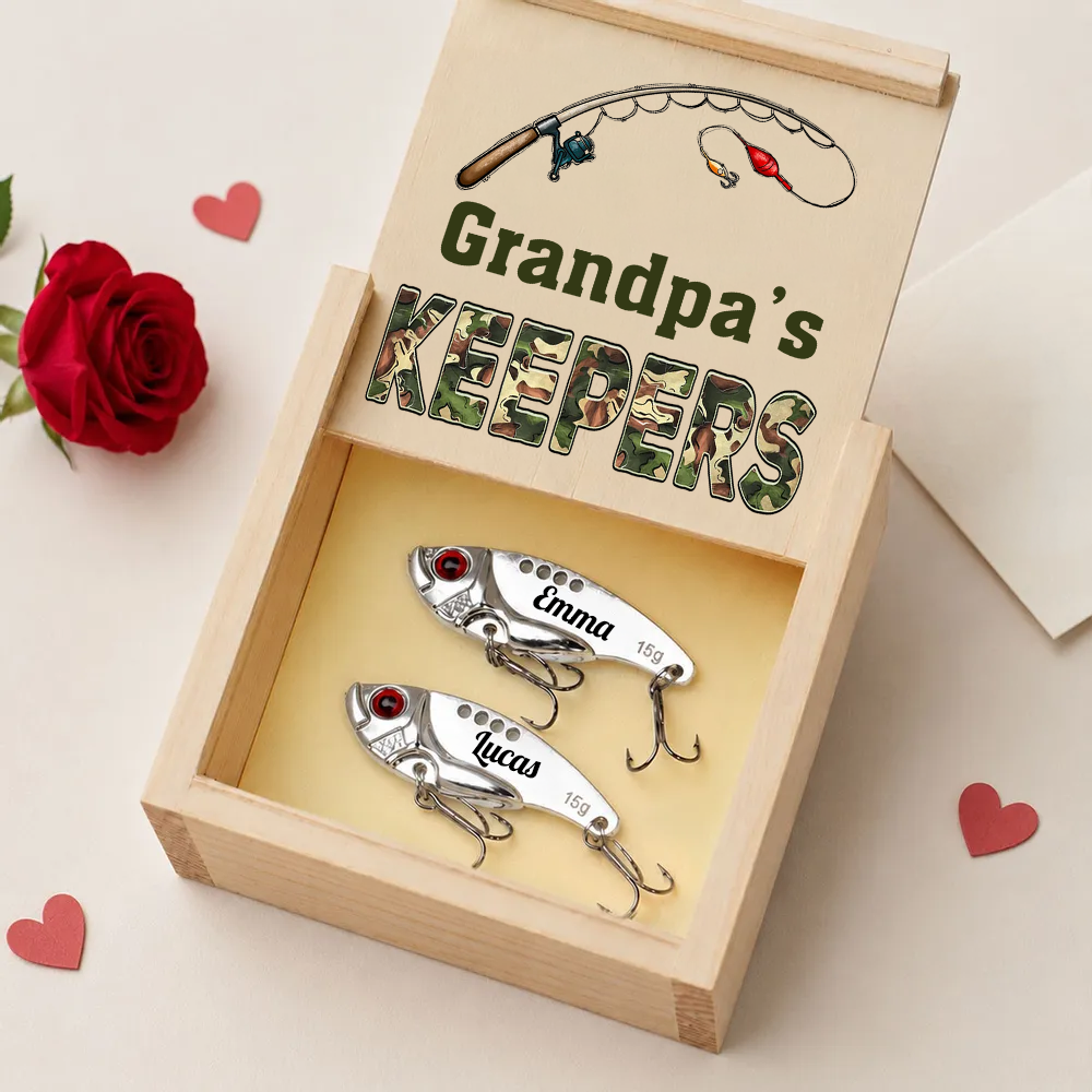 Keeper Of Dad Grandpa - Personalized Custom Fishing Lure