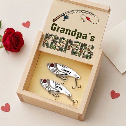 Keeper Of Dad Grandpa - Personalized Custom Fishing Lure