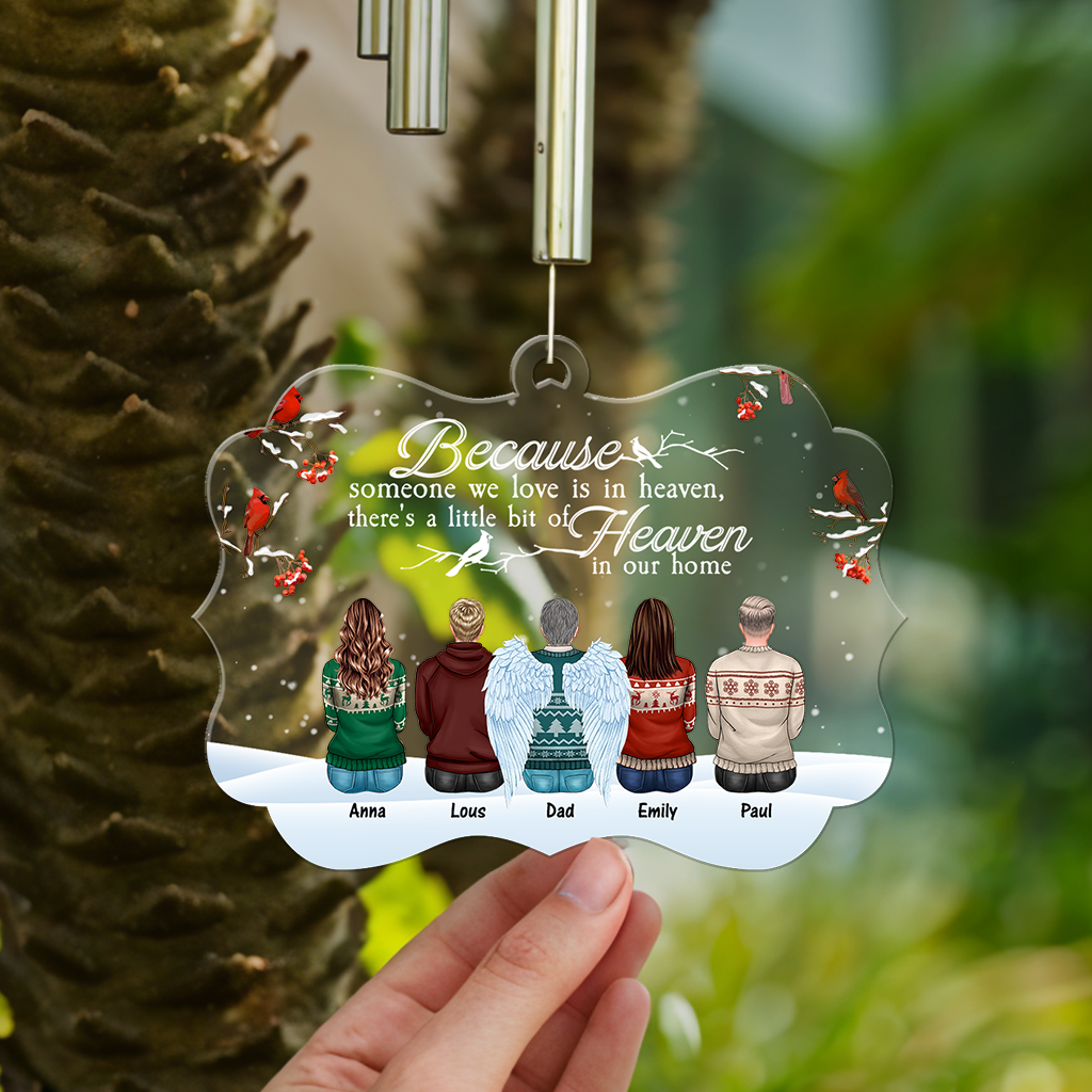 I Am Always With You - Personalized Memorial Wind Chime - Custom Suncatcher Wind Chime