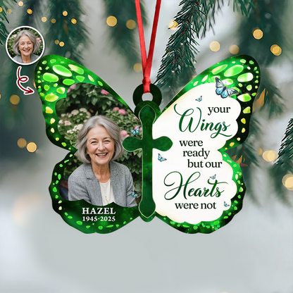 Forever Loved Never Forgotten Memorial Sympathy Gifts For Loss Of Mom, Dad - Real 3D Relief Ornament 2