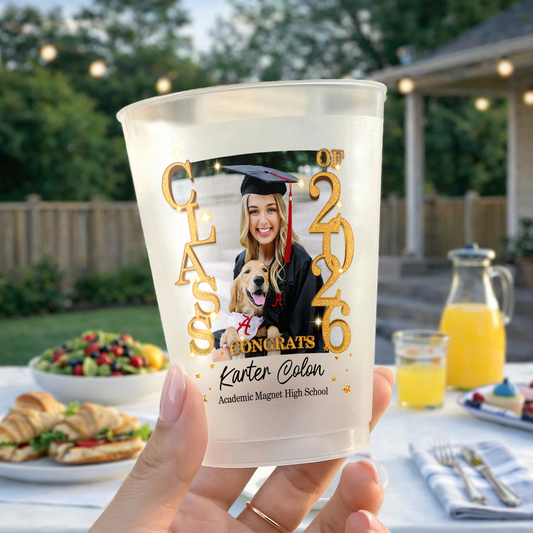 Class Of 2026 Custom Photo - Personalized Graduation Cups