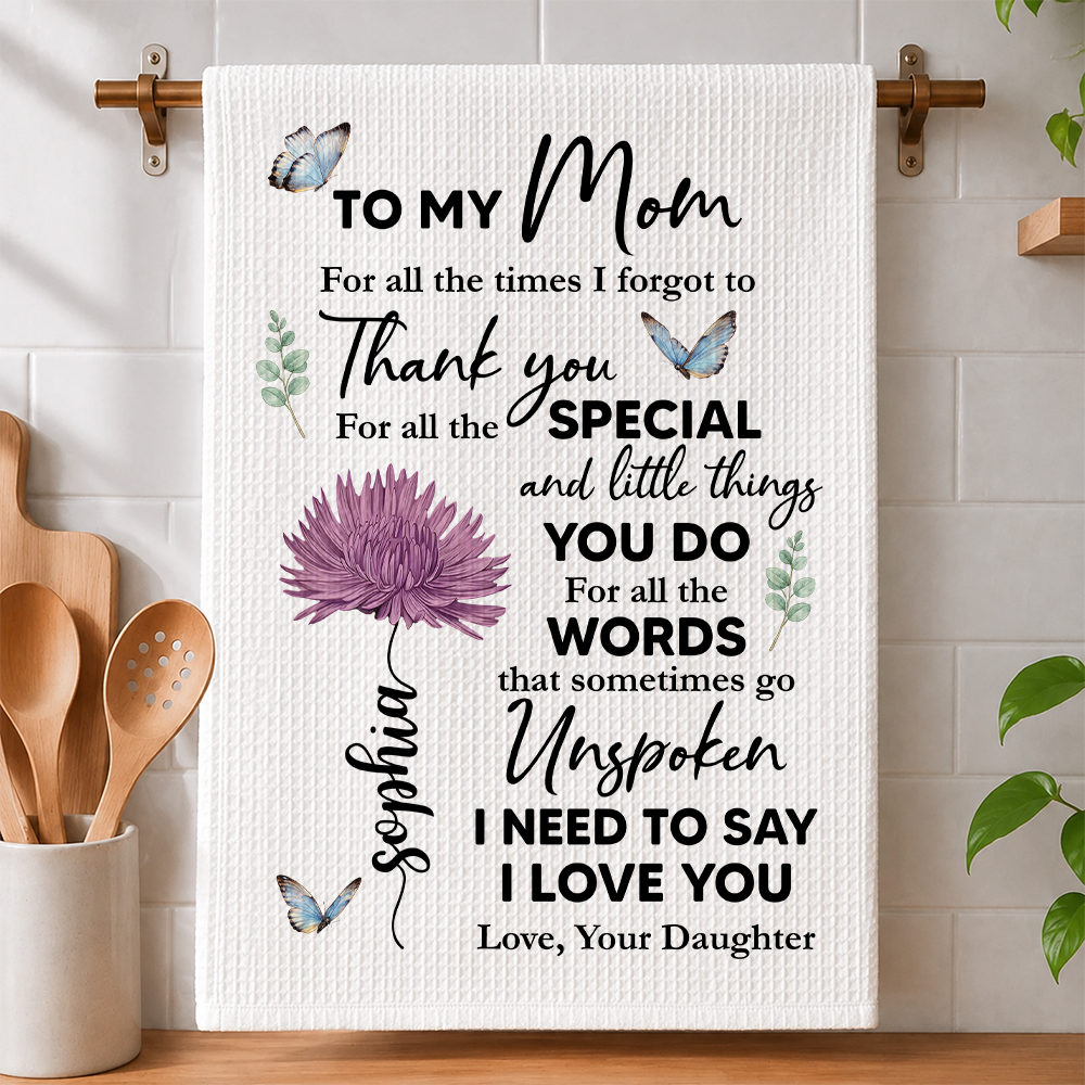 Special Mom Special Love - Personalized Kitchen Towel