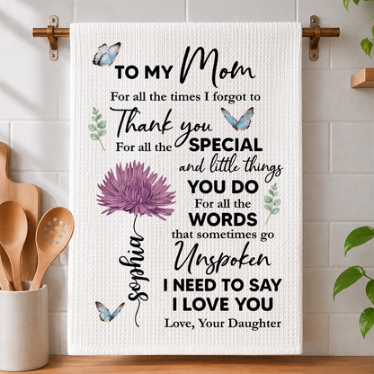 Special Mom Special Love - Personalized Kitchen Towel