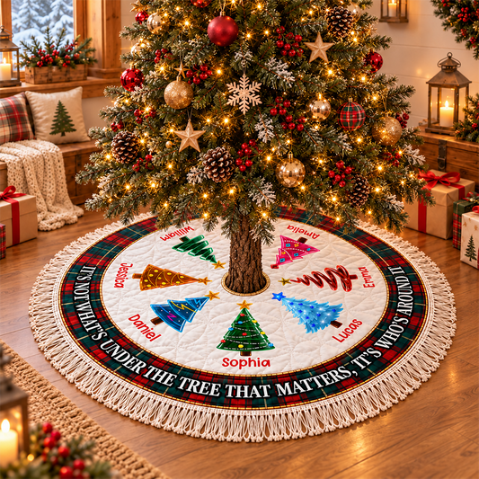 Our Family 2026 - Custom Tree Skirt - Personalized Christmas Gifts