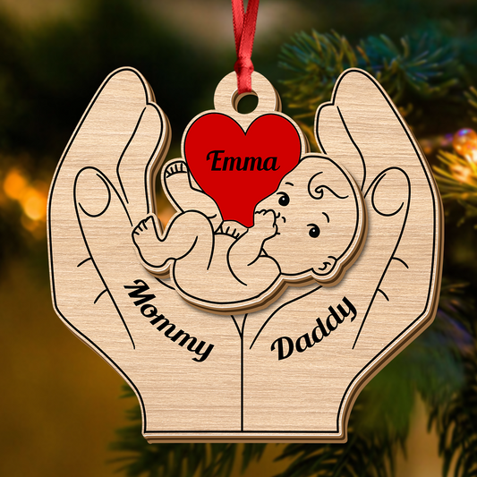 Meilleures amies pour toujours - Ornement de Noël personnalisé en bois à 2 couches