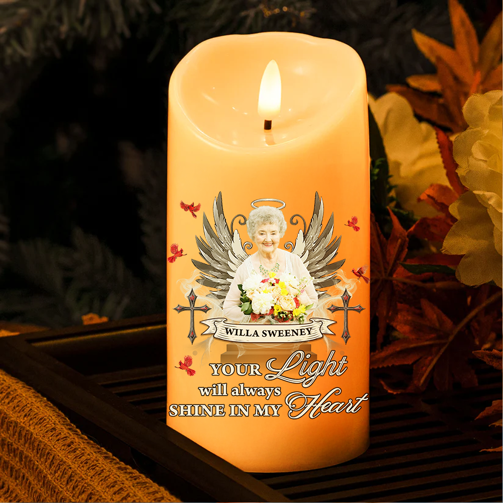 Your Light Will Always Shine - Personalized Photo LED Candle