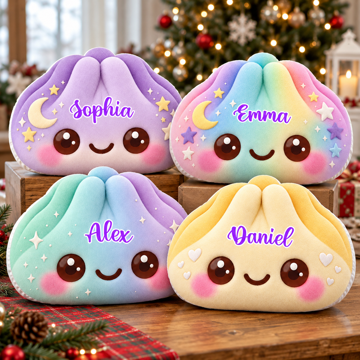 Squishy Dumpling Custom Shaped Pillow - Personalized Kids Gifts Custom Shaped Pillow