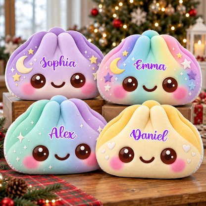 Squishy Dumpling Custom Shaped Pillow - Personalized Kids Gifts Custom Shaped Pillow