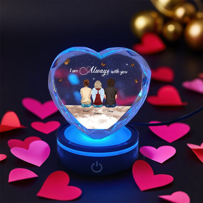 I Am Always With You - Personalized Custom Crystal Led Light
