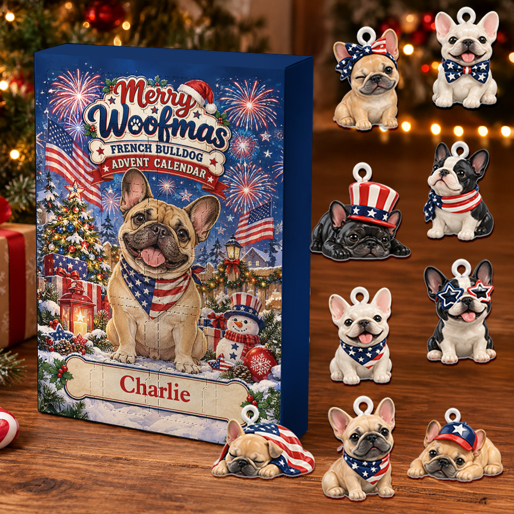 Merry Pugmas Advent Calendar 2026 24 Day Christmas Countdown Box With Cute Figurines - Advent Calendar Box-Box&Acrylic