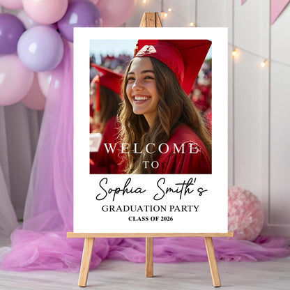 Class Of 2026 High School Graduation Party - Personalized Graduation Welcome Sign - Graduation Gifts
