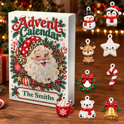 Santa Calendar 2026 - 24 Day Christmas Countdown Box With Cute Figurines - Advent Calendar Box-Box&Acrylic