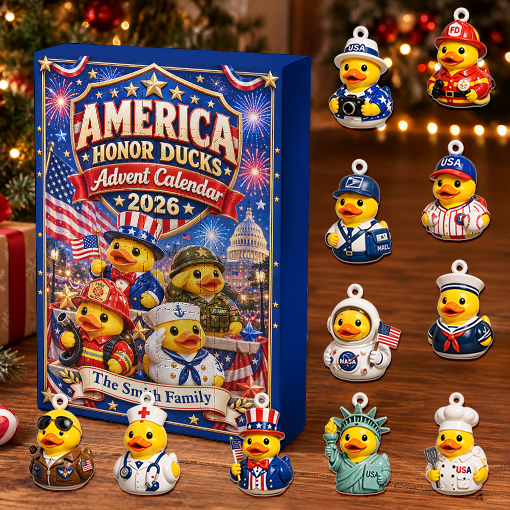 Duck Advent Calendar 2026 24 Day Christmas Countdown Box With Cute Figurines - Advent Calendar Box-Box&Acrylic