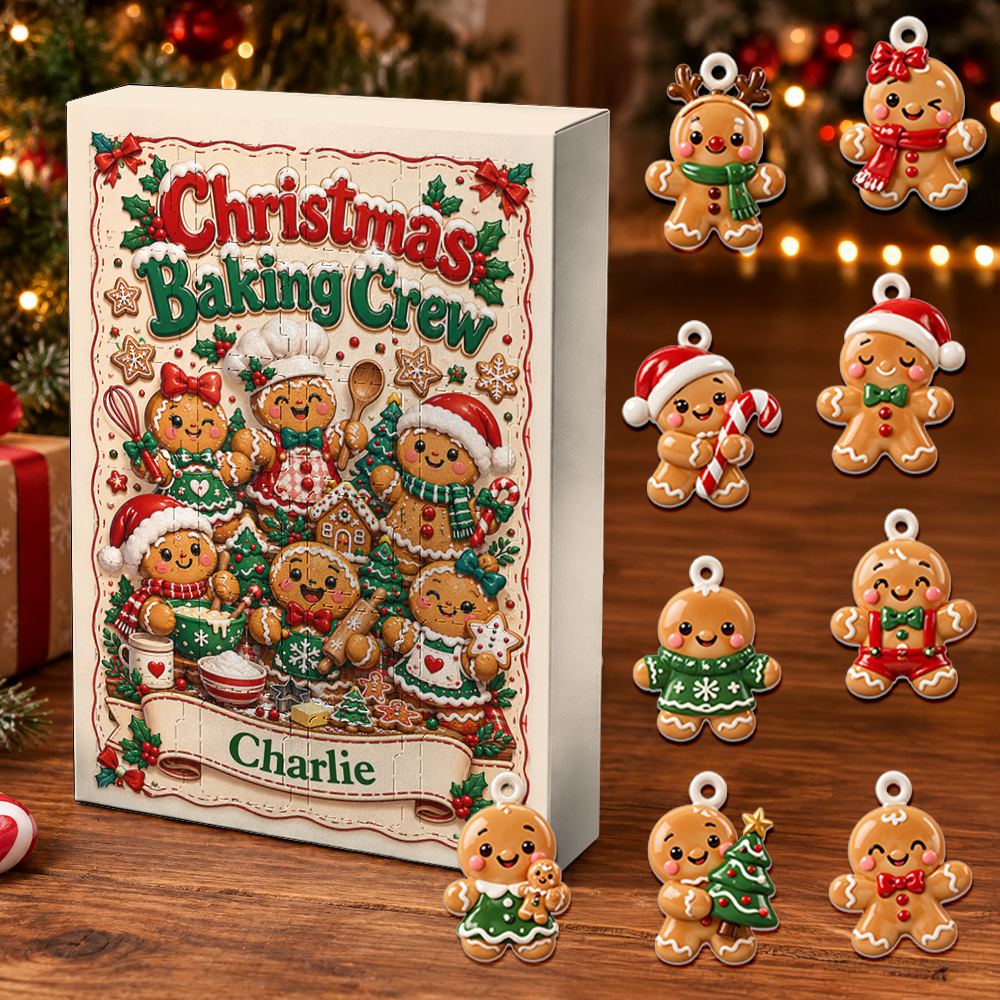 Christmas Baking Crew Advent Calendar 2026 - 24 Day Christmas Countdown Box With Cute Figurines - Advent Calendar Box-Box&Acrylic