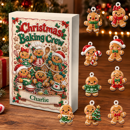 Christmas Baking Crew Advent Calendar 2026 - 24 Day Christmas Countdown Box With Cute Figurines - Advent Calendar Box-Box&Acrylic