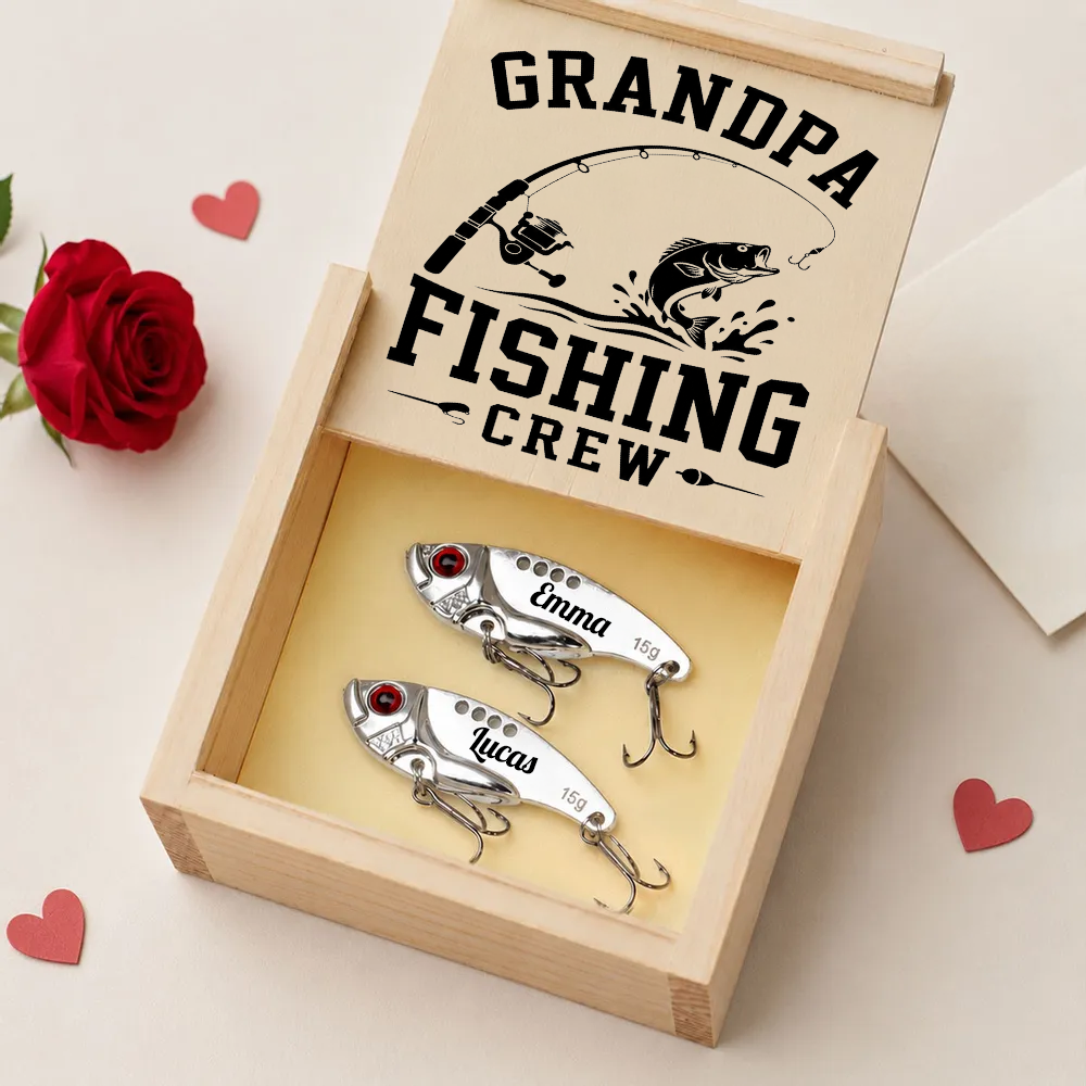 Grandpa Fishing Crew Colorful - Personalized Custom Fishing Lure