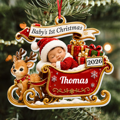 Tiny Miracle Big Joy  - Real 3D Relief Ornament - New Moms, New Dads